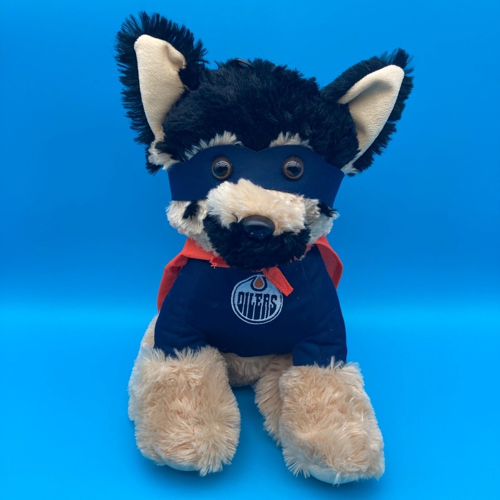 Edmonton Oilers NHL German Shepherd Superhero Plush Toy by FOCO